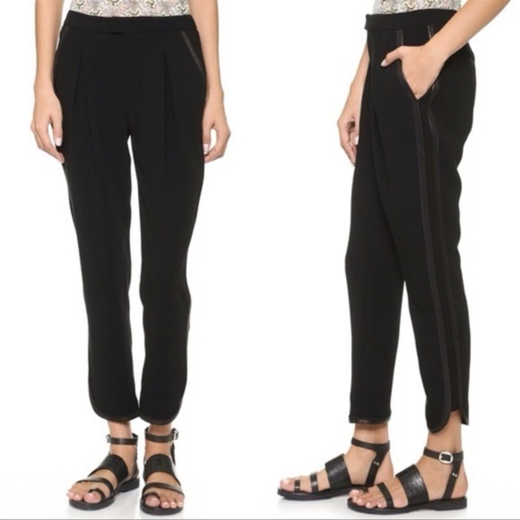 Rag & Bone Platini pants with lambskin leather trim ❤️ - Picture 1 of 8